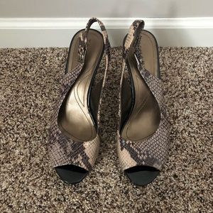 Tahari Snakeskin heels